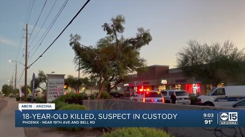 18-year-old dead, bystander injured in shooting at north Phoenix strip mall