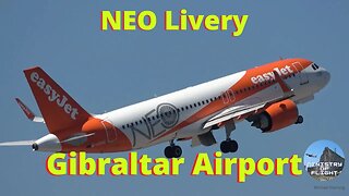 NEO Livery Departs Gibraltar G-UZHC