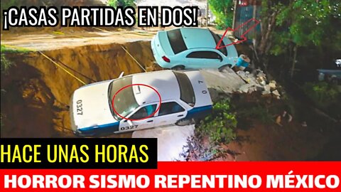 TERROR ¡Se abre la Tierra! Falla geológica provoca dos sismos y mas de 80 casas destruidas México