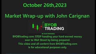 October 26th, 2023 BYOB Market Wrap Up. For educational purposes only.