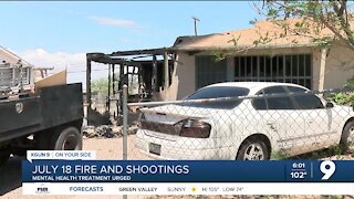 Call for mental health awareness after fire and shooting