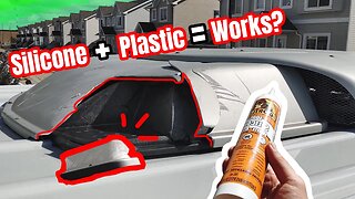 Using Silicone Sealant to Fix Plastic Damage | DIY Temp Car Repair.