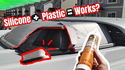 Using Silicone Sealant to Fix Plastic Damage | DIY Temp Car Repair.