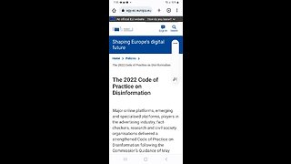 European parliments' disinformation code is Chinese style censorship.