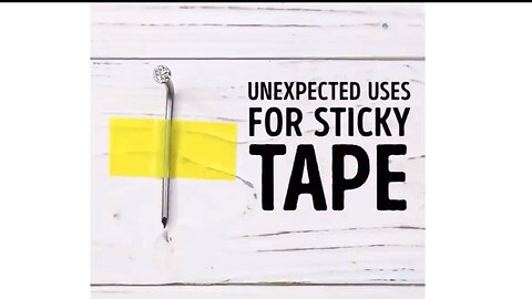 UNEXPECTED life hacks for sticky tape