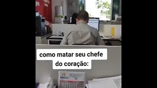 [ meme ] como matar o seu chefe do coracao [ viral ] [ rindo ]