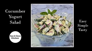 Yummy Easy Cucumber Yogurt Salad Recipe
