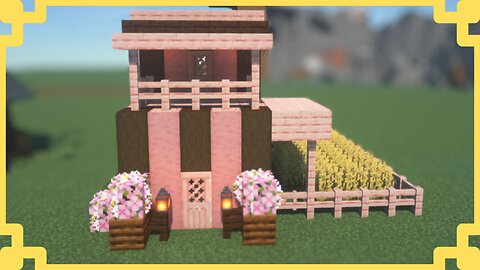 Minecraft | How to Build a Cherry Blossom Survival House for Beginners