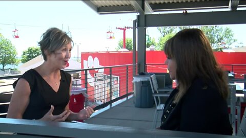 Opening Day for new Summerfest president Sarah Smith Pancheri