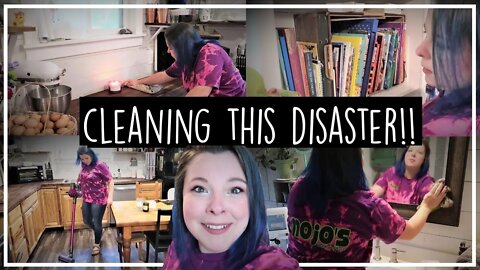 All Day Cleaning//Clean With Me//Disaster Cleaning//Cleaning Motivation