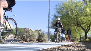 CCSD promotes bike safety on national 'Bike to School Day'