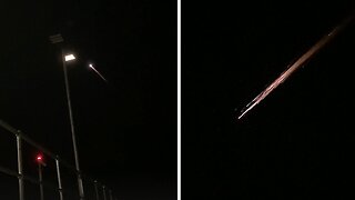 Incredible video shows meteor breaking up in the atmosphere