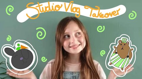 Studio Vlog | Making Stickers | Olivia takes over the Channel