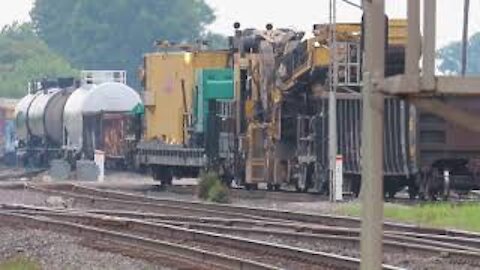CSX Loram Rail Equipment from Marion, Ohio July 24, 2021