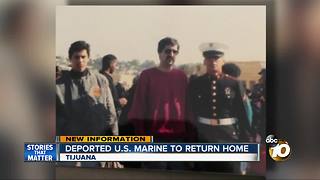 Deported U.S. Marine to return home