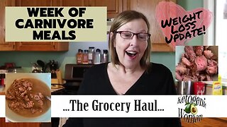 What I Eat in a Week on Carnivore | Carnivore Diet Grocery Haul |Weight Loss Update!