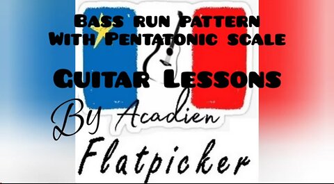Guitar Lesson - Bass Run Pattern with Pentatonic Scale