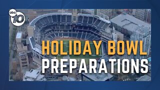 Holiday Bowl preparations are underway