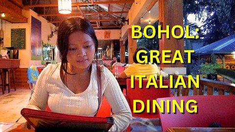 'Al Fresco' Italian Dining on Bohol