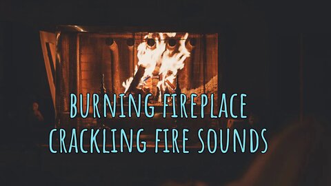 FIREPLACE 🔥 Burning Crackling Fire Sound Effect - 1:10 Minutes