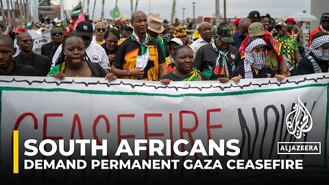 South Africans demand permanent Gaza ceasefire during pro-Palestine march