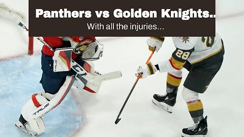 Panthers vs Golden Knights Game 5 Props: Unsure About Sergei With Season on the Line