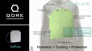 IcePlate®: The revolutionary cooling water bottle that helps stop bullets.