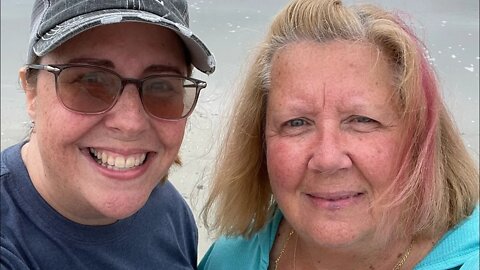 My Aunt joins me for another walk on the beach!