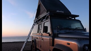 Defender Roof Tent Camping on the Beach