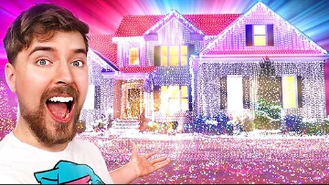 I Put 1,000,000,000 Christmas Lights On A House (World Record)