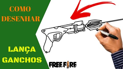 Como Desenhar o Lança Ganchos do Free Fire 🔥