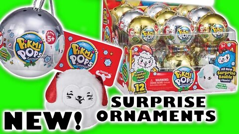 Pikmi Pops Surprise Holiday Ornaments! Exclusive Pikmi Pops Surprise Baubles! Stocking Stuffers 2019