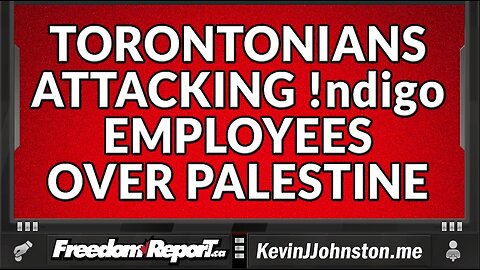 TORONTONIANS ATTACKING !NDIGO EMPLOYEES OVER PALESTINE