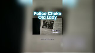 Alex Jones: Police Choke & Abuse 60 Year Old Woman - 12/16/2002