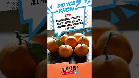 Country Chronicles: Bite-sized Fun Facts from Around the World! #spain #spaintravel #orange #world