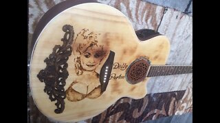 Dolly Parton guitar makeover