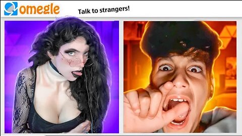 Goth Girl Trolling On Omegle... But IM A GUY! (Girl Voice Trolling)