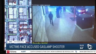 Victims face accused Gaslamp shooter
