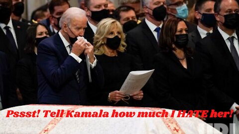 MORE Joe-Kamala HATE at Bob Dole Funeral