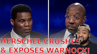 Herschel Walker CRUSHES Raphael Warnock Exposing His Corruption In Heated Senate Debate