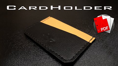 Minimalist Leather Card holder Wallet / PATTERN /