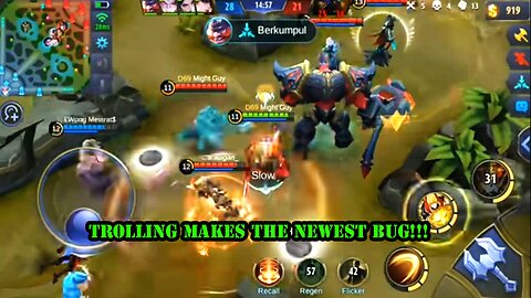 TROLLING MAKES THE NEWEST BUG!!! MOBILE LEGENDS