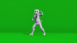 Marshmello Marsh Walk Fortnite Dance - Greenscreen Effect
