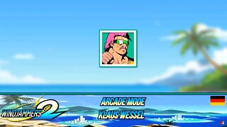 Windjammers 2 🥏 : Arcade Mode - Klaus Wessel 🇩🇪