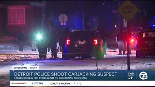 Officer involved shooting in Detroit, Detroit Police shoot carjacking suspect