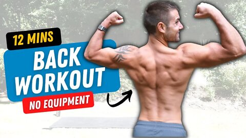 BACK PUMP WORKOUT in just 12 Minutes with No Equipment