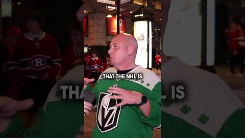 Golden Knights fan: "The Vegas conspiracy is BS" 😳