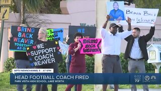 Parents protest firing of Park Vista HS head football coach