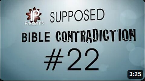 What Were Jesus' Last Words - Supposed Bible Contradiction #22