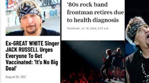 Rock Singer Bitched about Antivaxxers. Now He's Sidelined with Vaccine Injuries!
